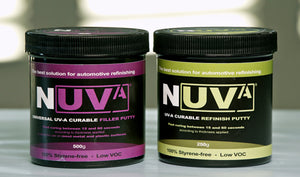 NUVA UV curable putties for automotive refinishing